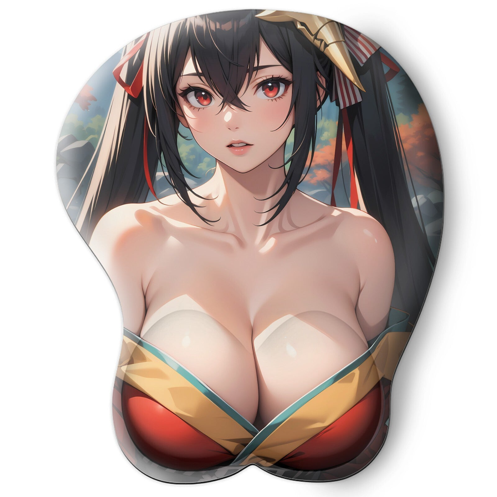 3D oppai Anime Mouse Pad with Wrist Rest by Azur Lane Taihou #01