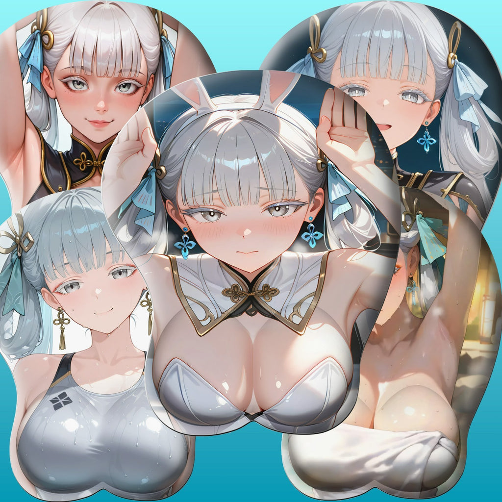 3D oppai Anime Mouse Pad with Wrist Rest by Wuthering Waves Jinhsi  #01