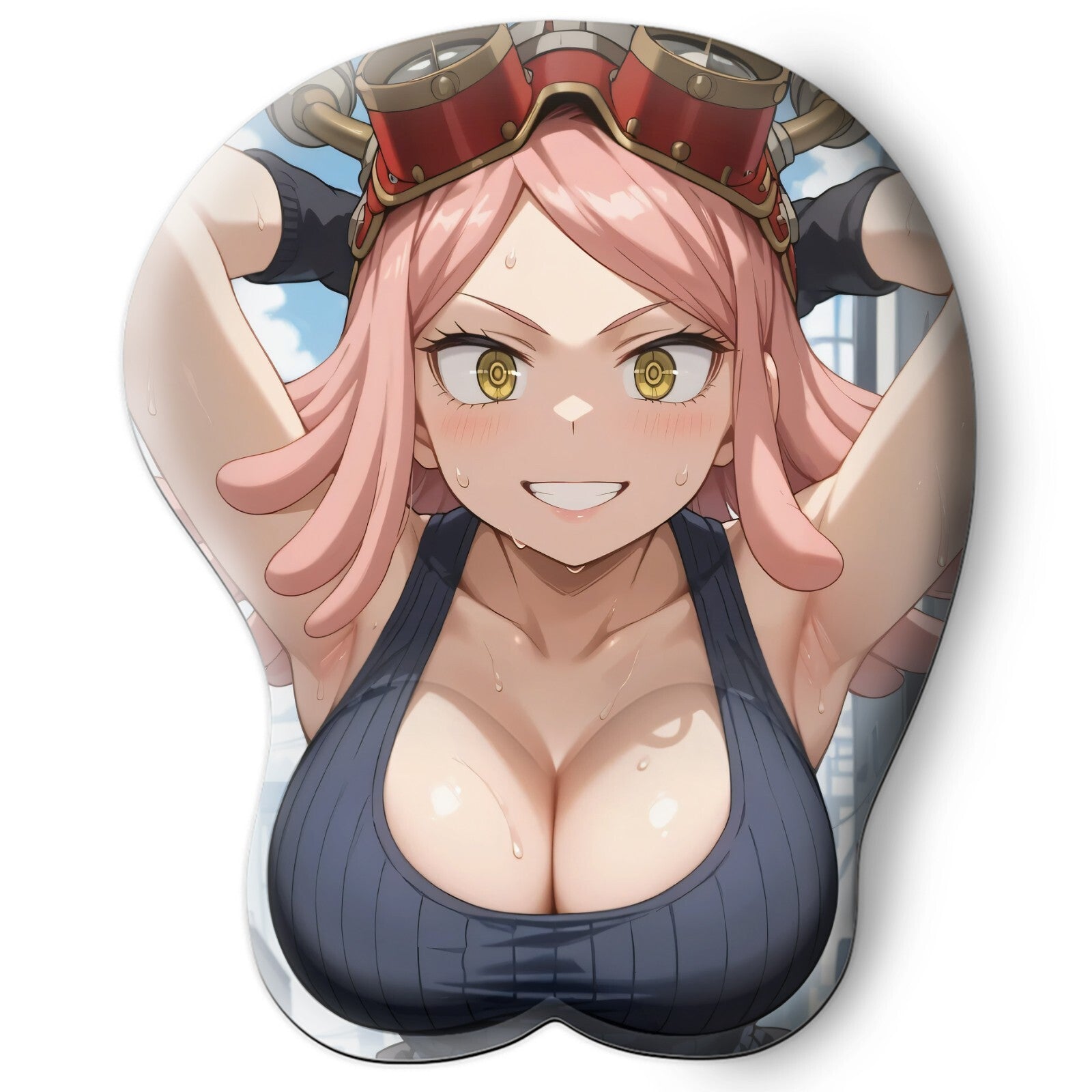 3D oppai Anime Mouse Pad with Wrist Rest by My hero academia Mei Hatsume #01