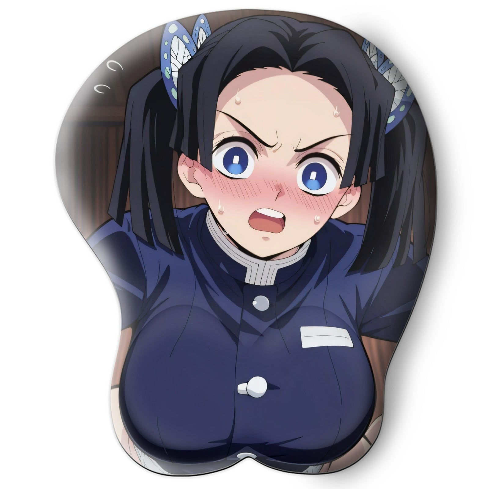 3D oppai Anime MousePad with Wrist Rest by Demon Slayer Aoi Kanzaki #01