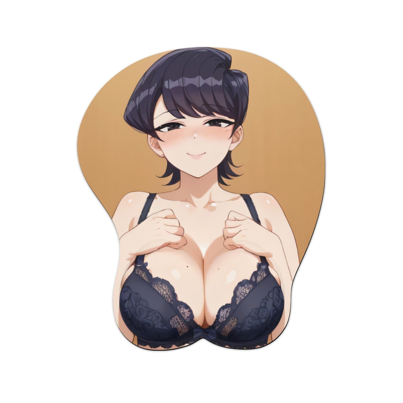 3D oppai Anime MousePad with Wrist Rest by Komi Can't Communicate komi shuuko 01