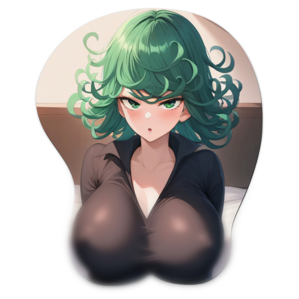 3D Oppai Anime Mouse Pad with Wrist Rest by One punch man Tatsumaki #02