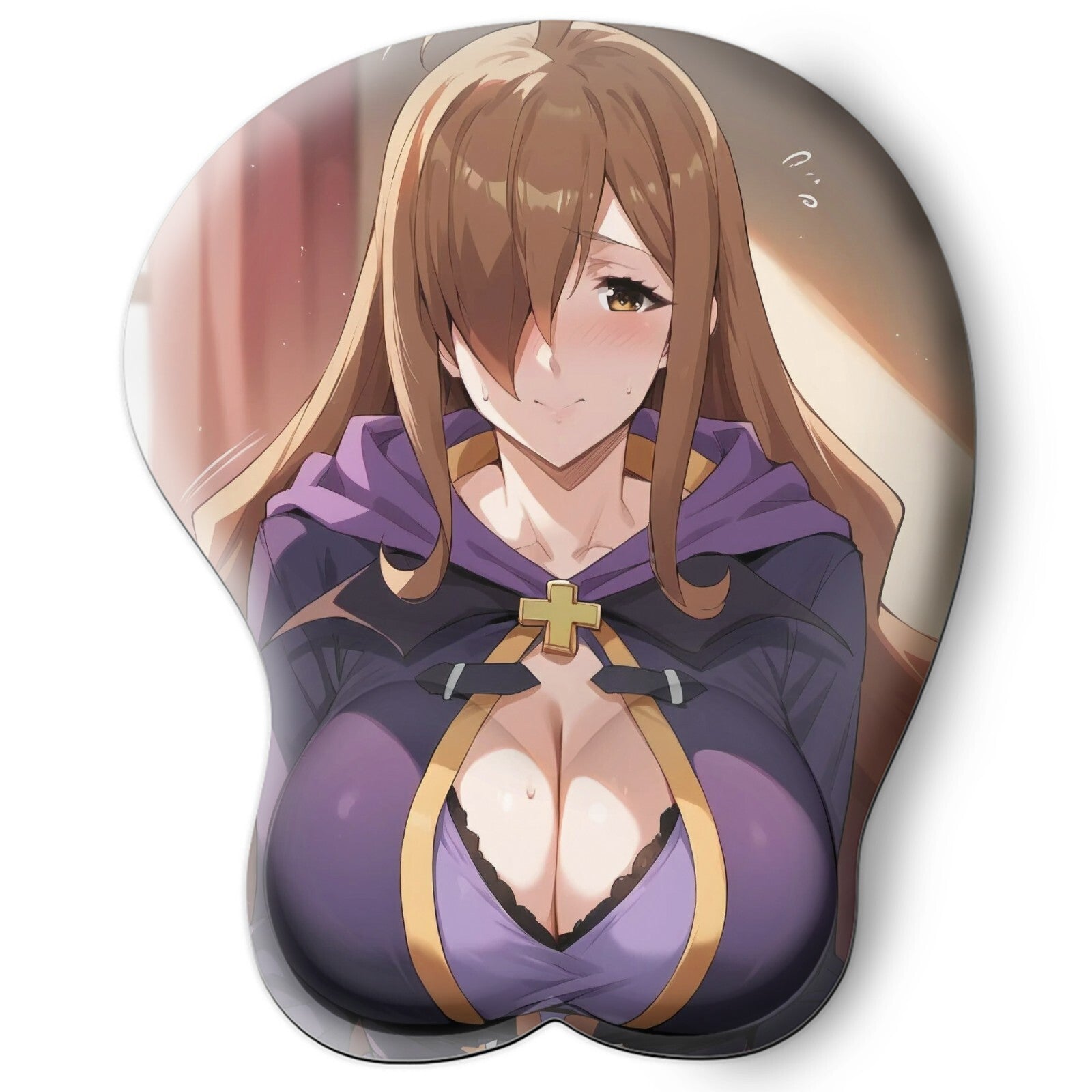3D oppai Anime Mouse Pad with Wrist Rest by konosuba Wiz #01