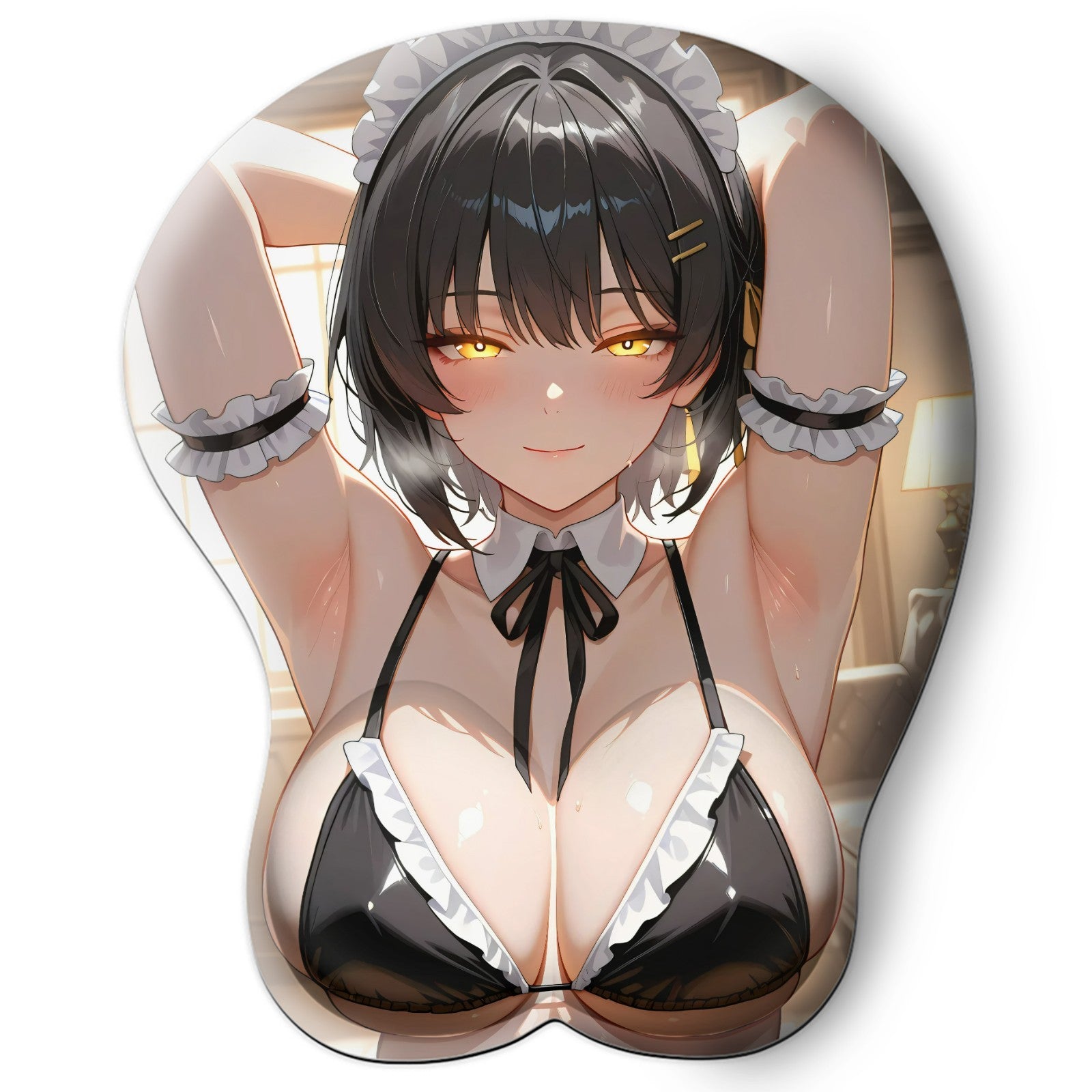 3D oppai Anime Mouse Pad with Wrist Rest by Wuthering Waves Rover #01
