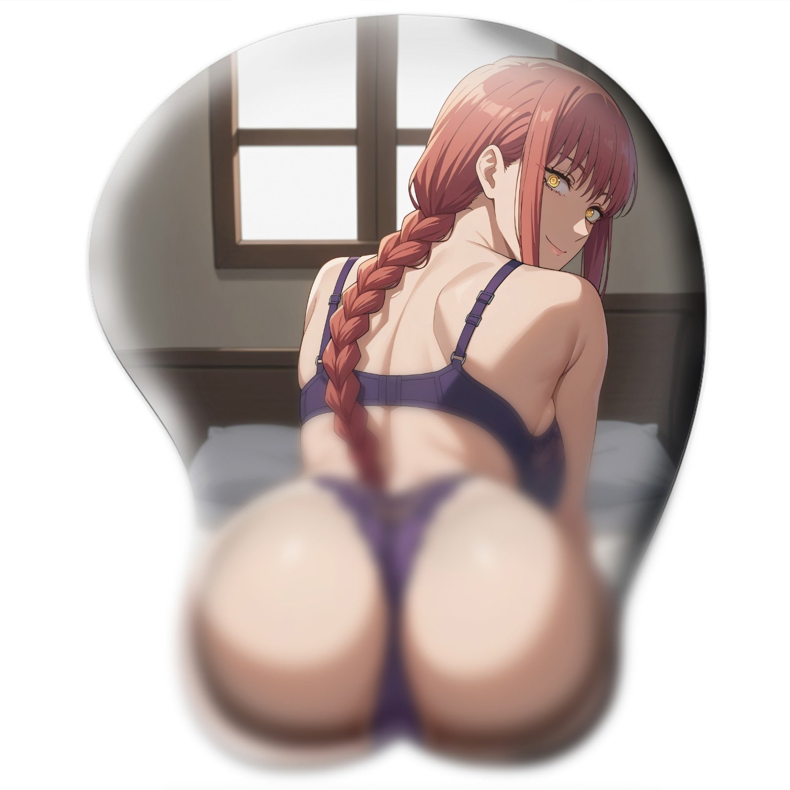 3D butt Anime Mouse Pad with Wrist Rest by Chainsaw Man Makima  #03