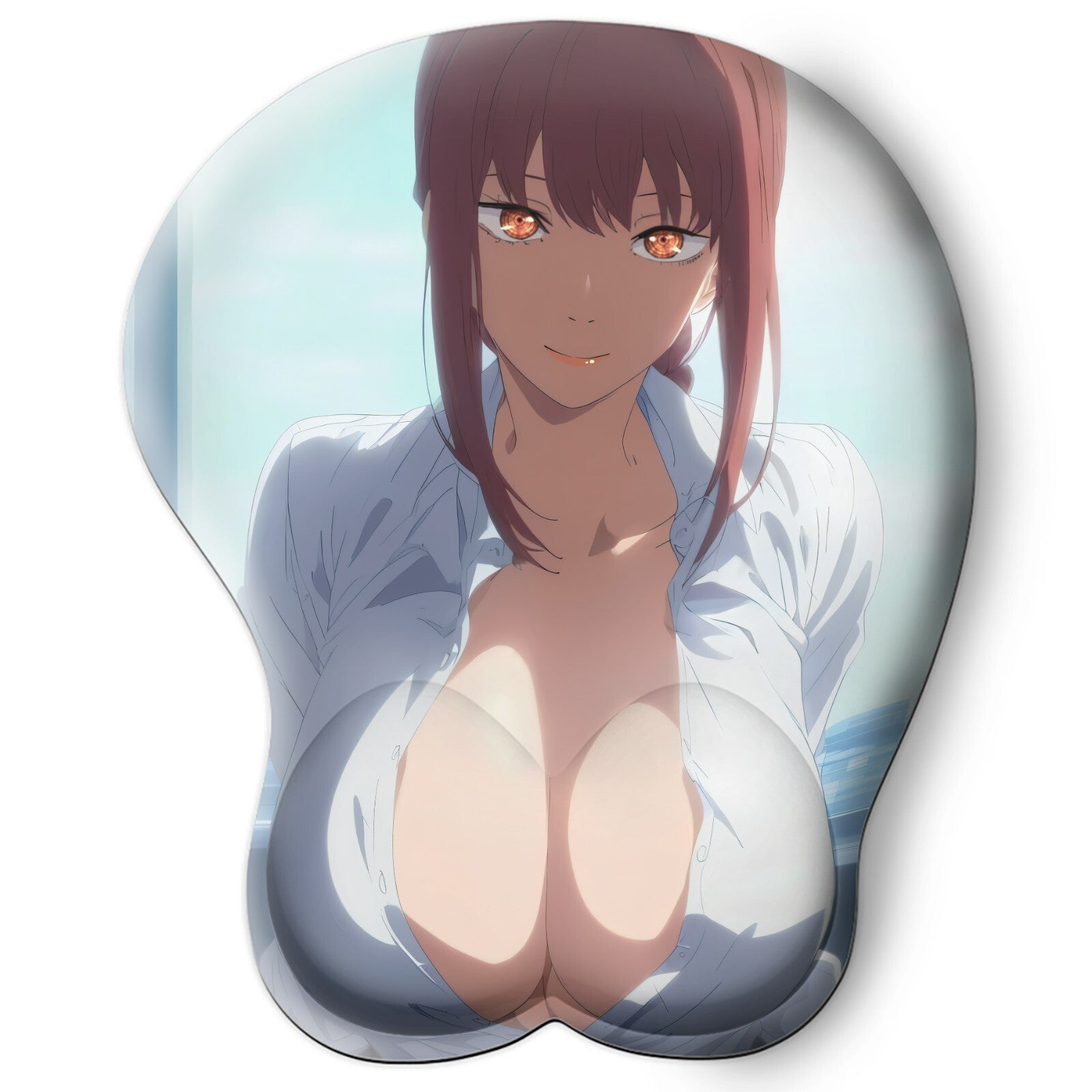 3D Oppai Anime Mouse Pad with Wrist Rest by Chainsaw Man Makima  #01
