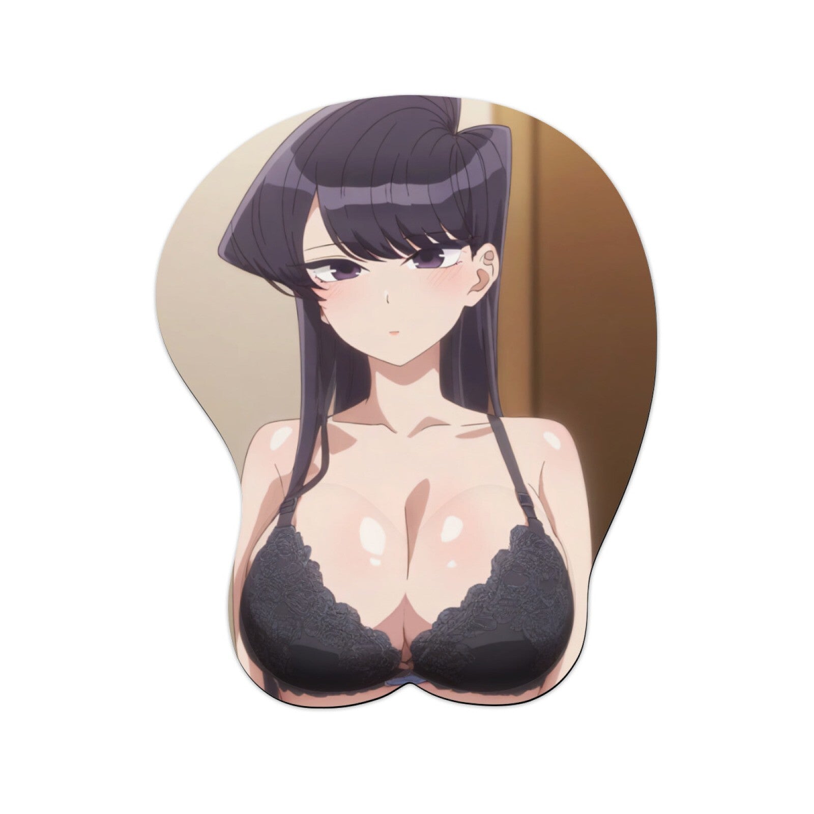 3D oppai Anime MousePad with Wrist Rest by Komi Can't Communicate Komi Shouko 01