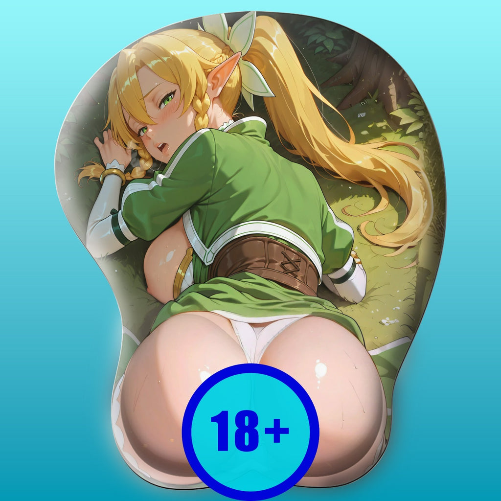 3D butt Anime Mouse Pad with Wrist Rest by Sword Art Online Leafa #02