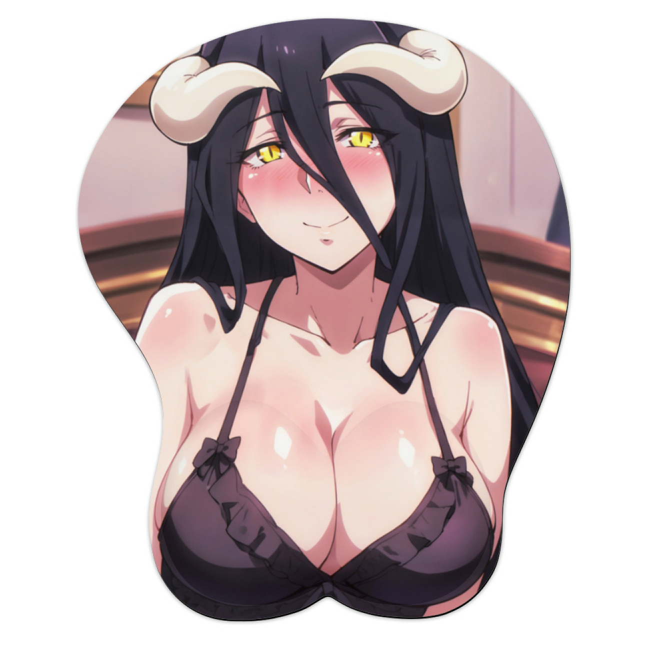 3D Oppai Anime Mouse Pad with Wrist Rest by  Overlord Albedo #02