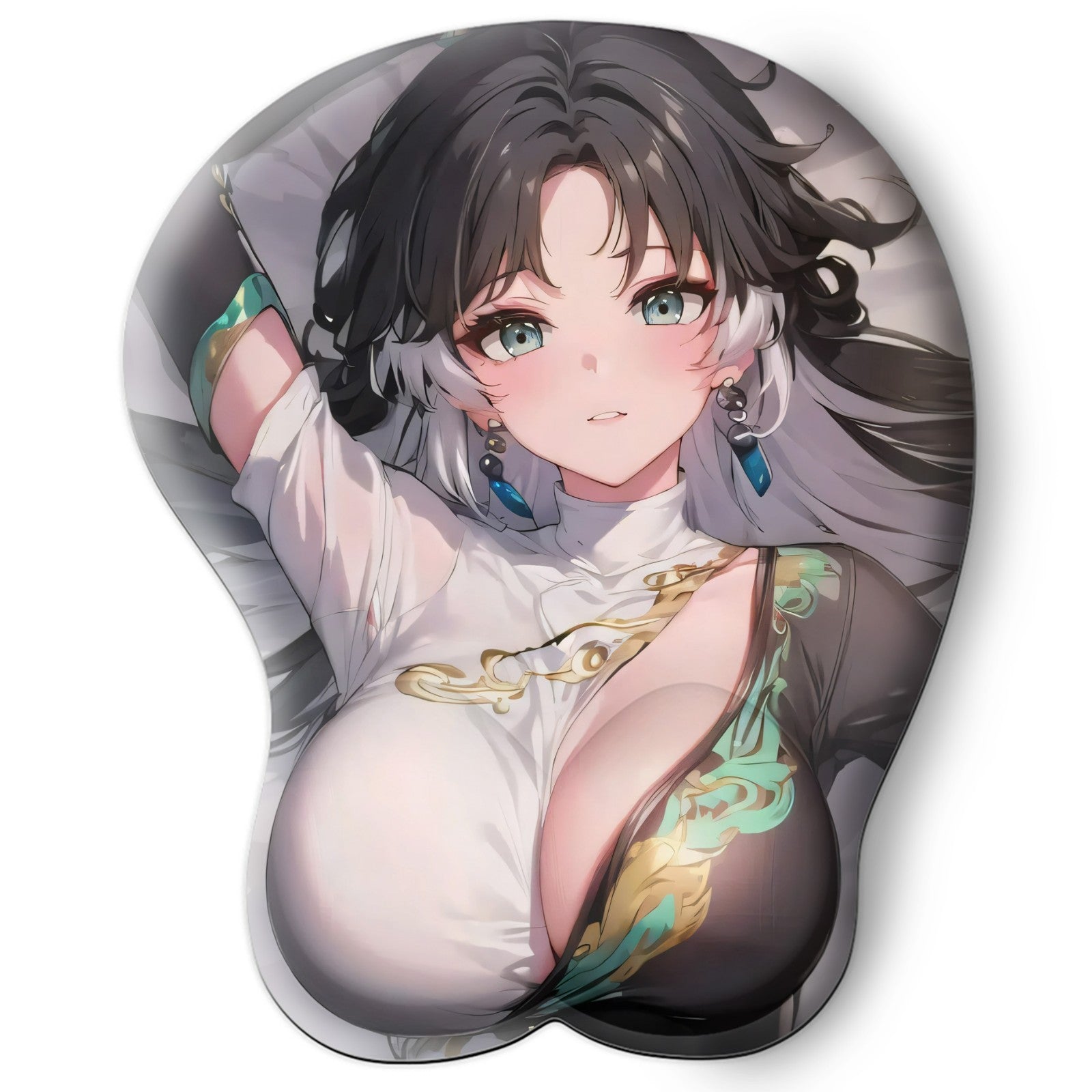 3D oppai Anime Mouse Pad with Wrist Rest by Wuthering Waves Jianxin #01