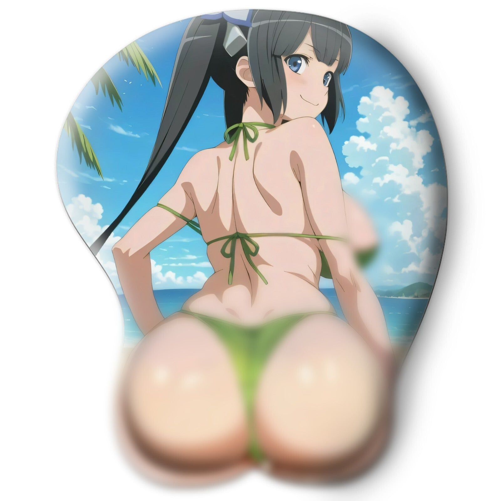 3D butt Anime Mouse Pad with Wrist Rest by Danmanchi Hestia #02