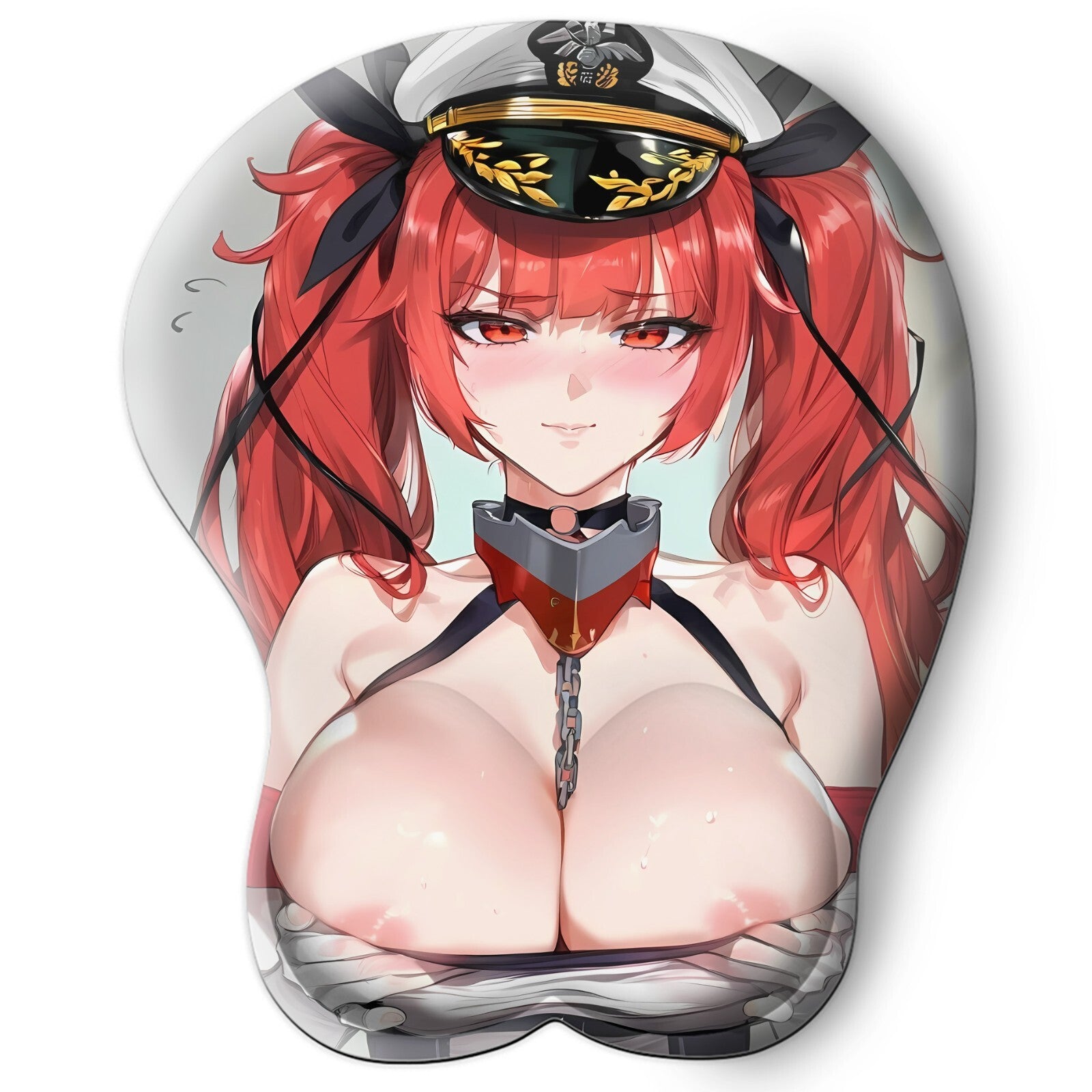 3D oppai Anime Mouse Pad with Wrist Rest by Azur Lane Honolulu #01