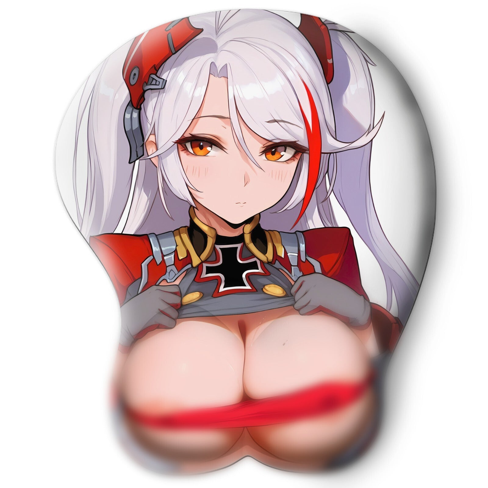 3D oppai Anime Mouse Pad with Wrist Rest by Azur Lane Prinz Eugen  #01