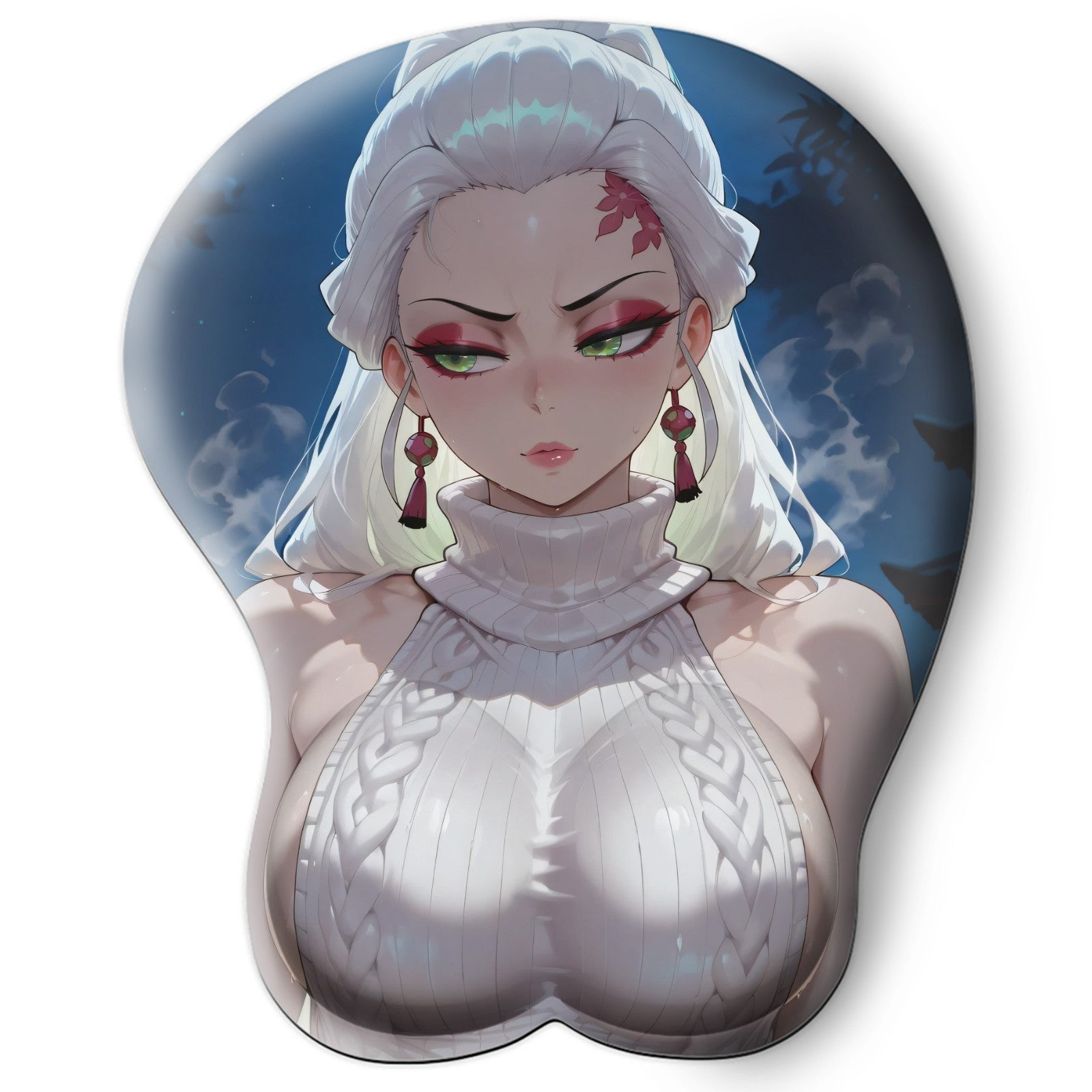 3D oppai Anime Mouse Pad with Wrist Rest by Demon Slayer Daki #01
