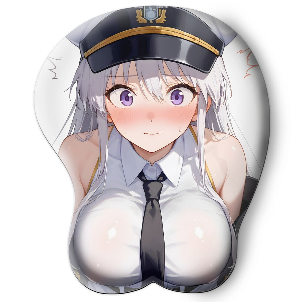 3D oppai Anime Mouse Pad with Wrist Rest by Azur Lane Enterprise #01