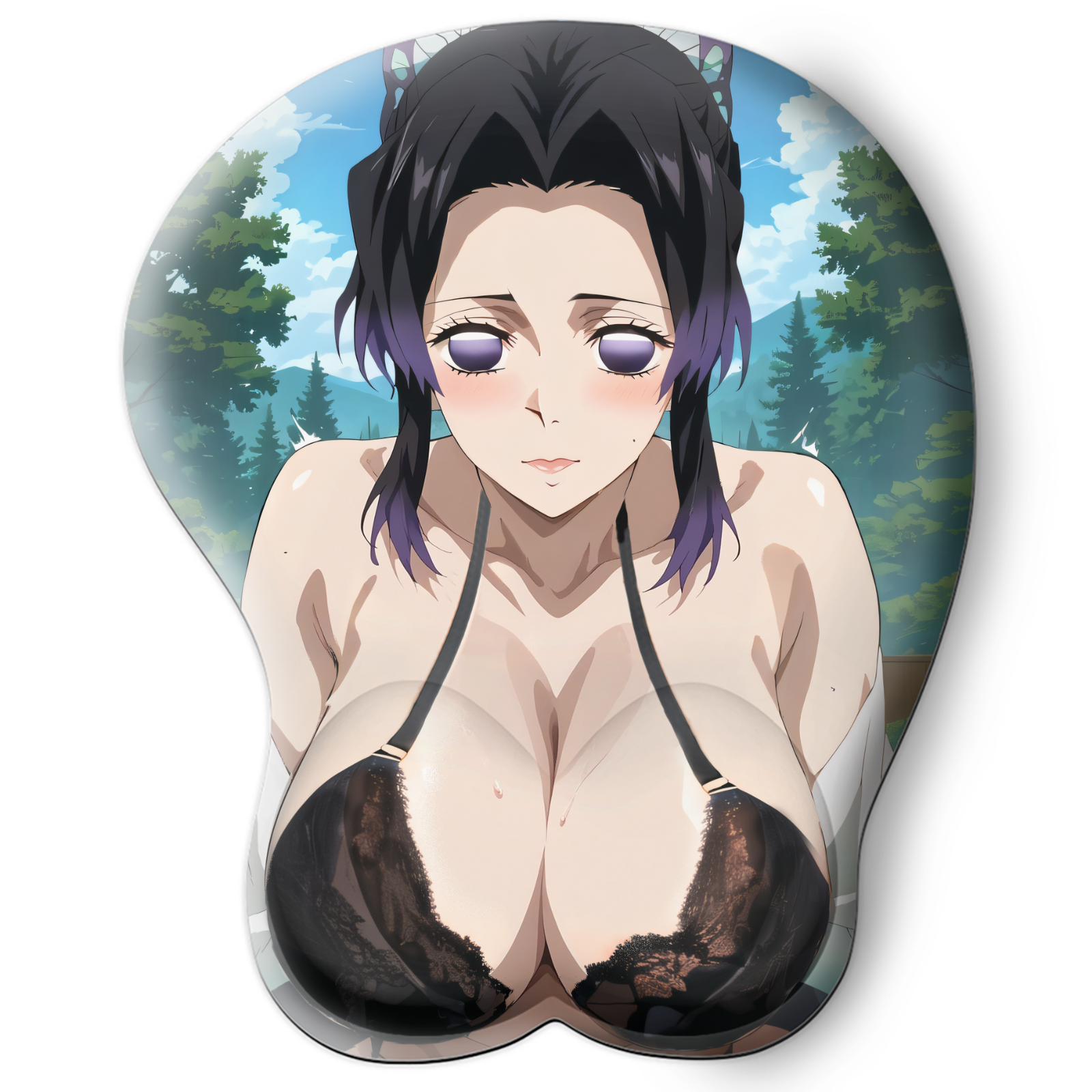 3D oppai Anime MousePad with Wrist Rest by  Demon Slayer Shinobu kosho #01