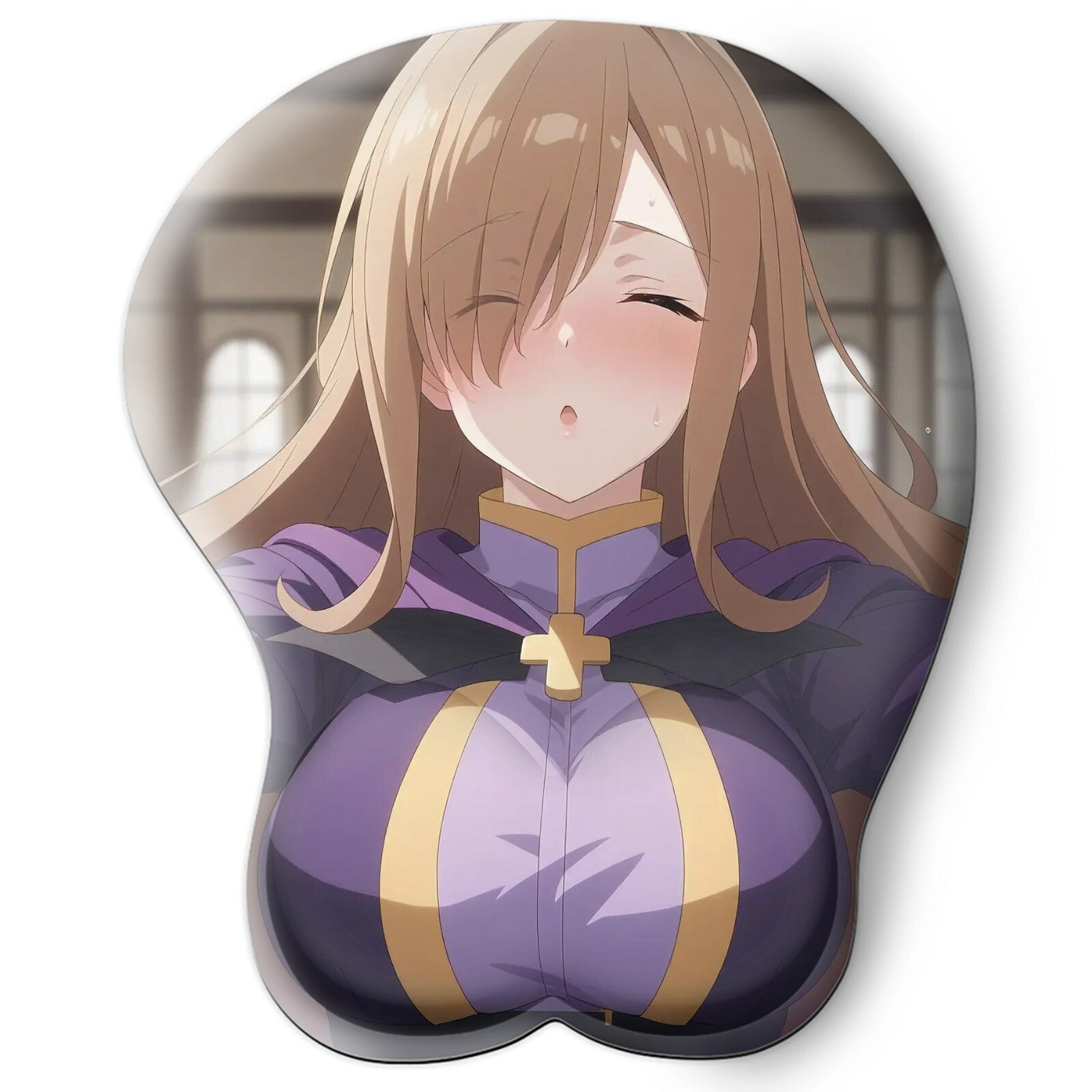 3D oppai Anime Mouse Pad with Wrist Rest by konosuba Wiz #02