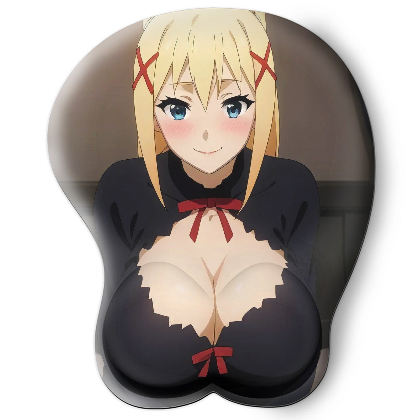 3D oppai Anime Mouse Pad with Wrist Rest by konosuba Darkness #01