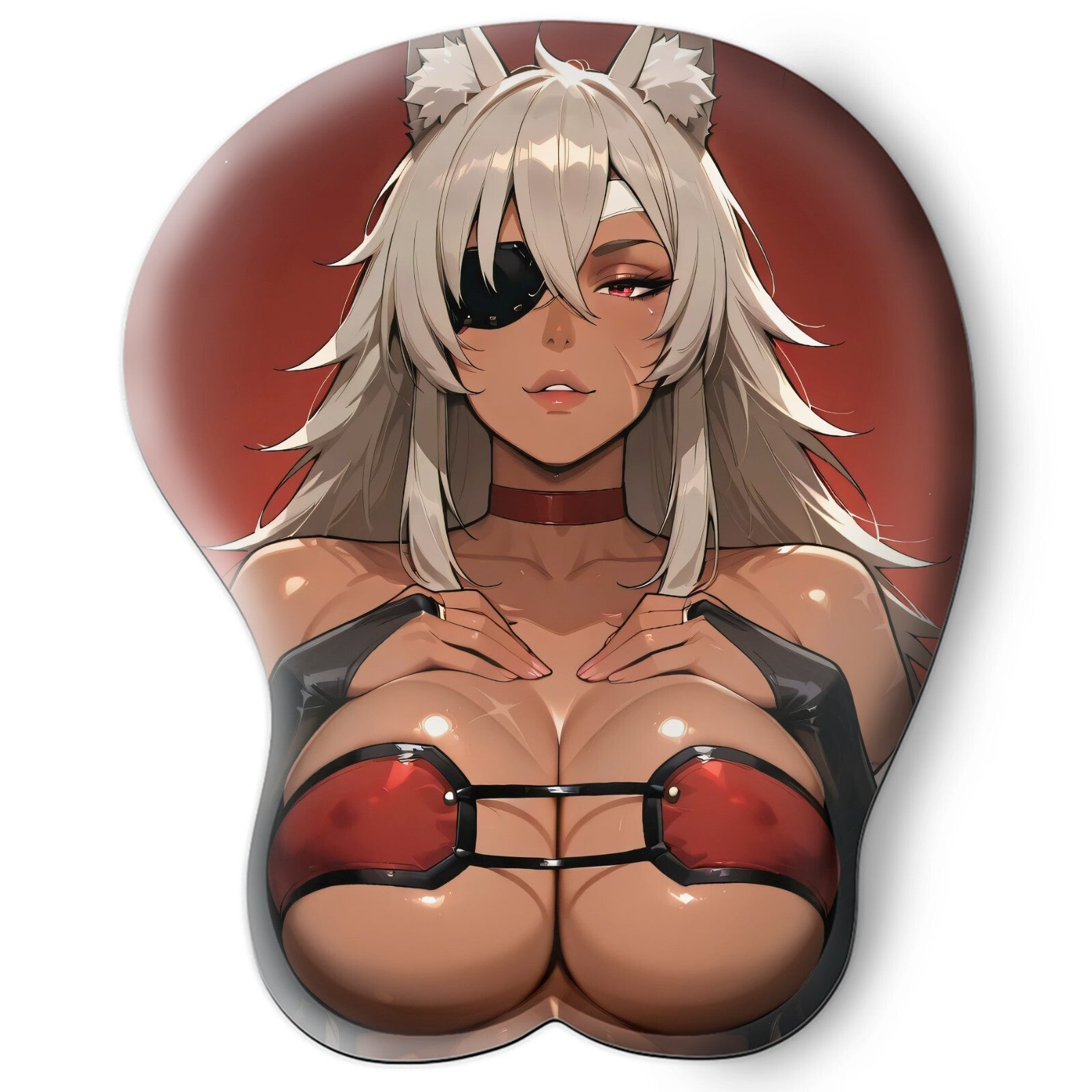 3D oppai Anime MousePad with Wrist Rest by Mushoku Tensei Ghislaine Dedoldia #01