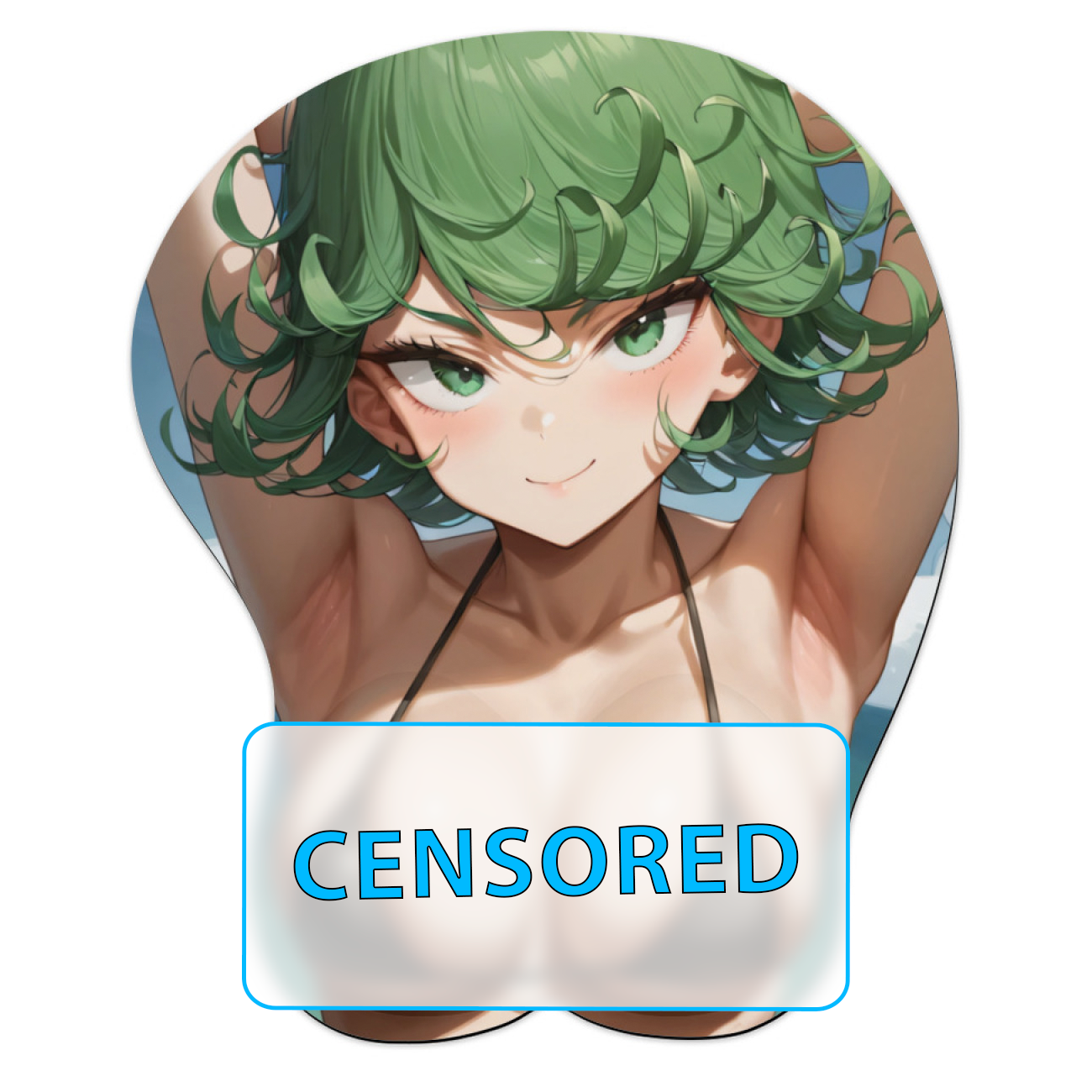 3D Oppai Anime Mouse Pad with Wrist Rest by One punch man Tatsumaki #02