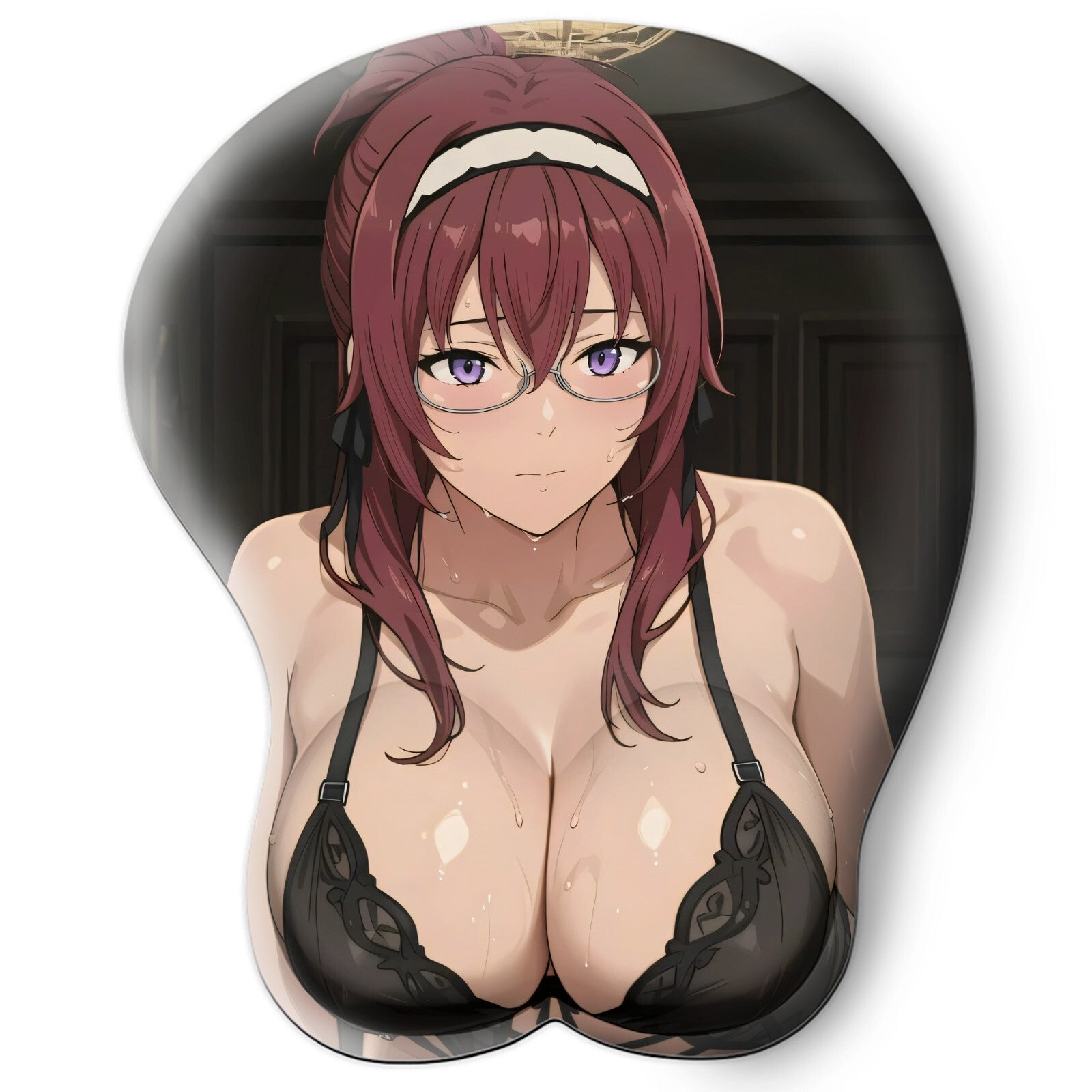 3D oppai Anime Mouse Pad with Wrist Rest by Mushoku Tensei Lilia Greyrat #01