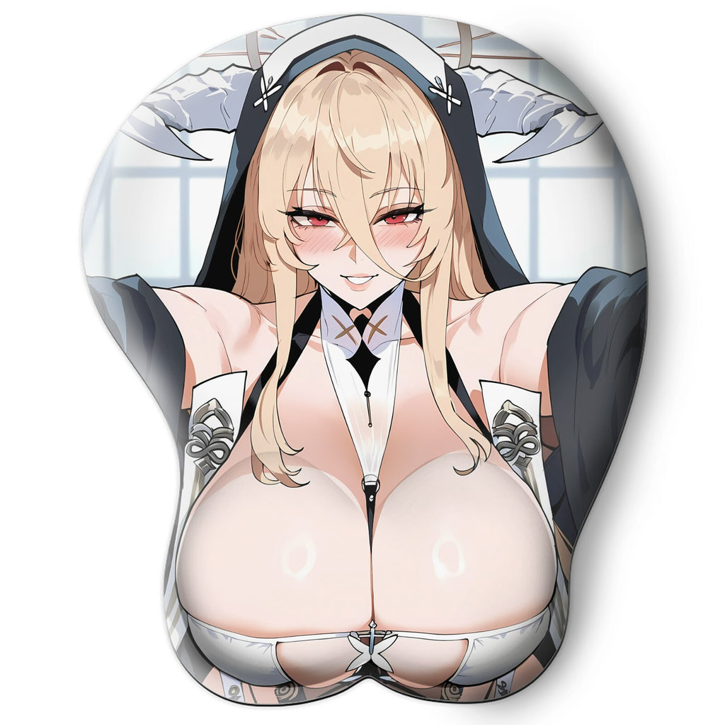 3D oppai Anime Mouse Pad with Wrist Rest by Azur Lane Implacable #02