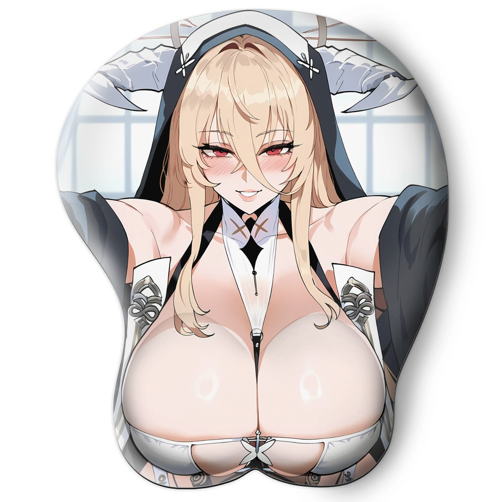 3D oppai Anime Mouse Pad with Wrist Rest by Azur Lane Implacable #02