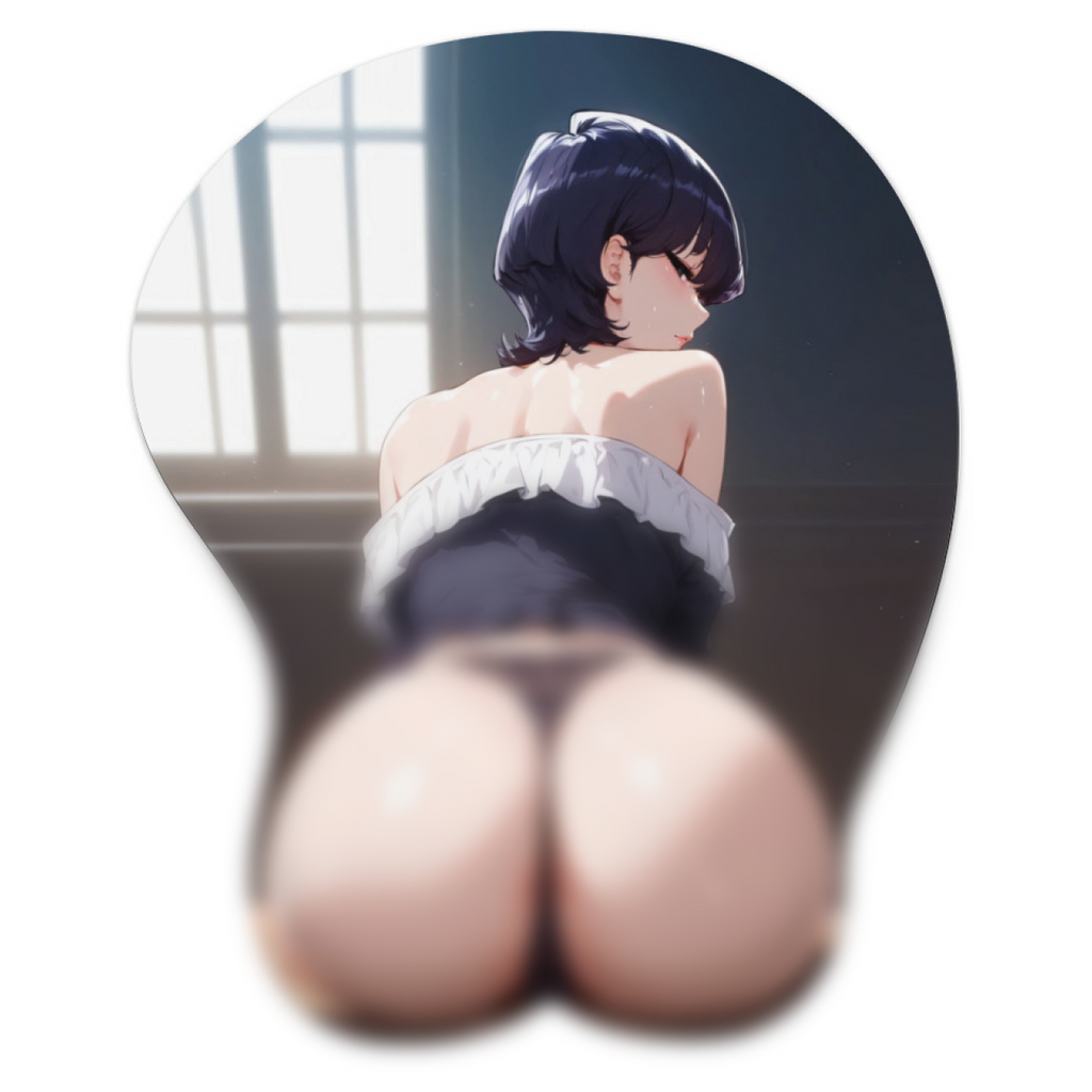 3D butt Anime MousePad with Wrist Rest by Komi Can't Communicate komi shuuko #02