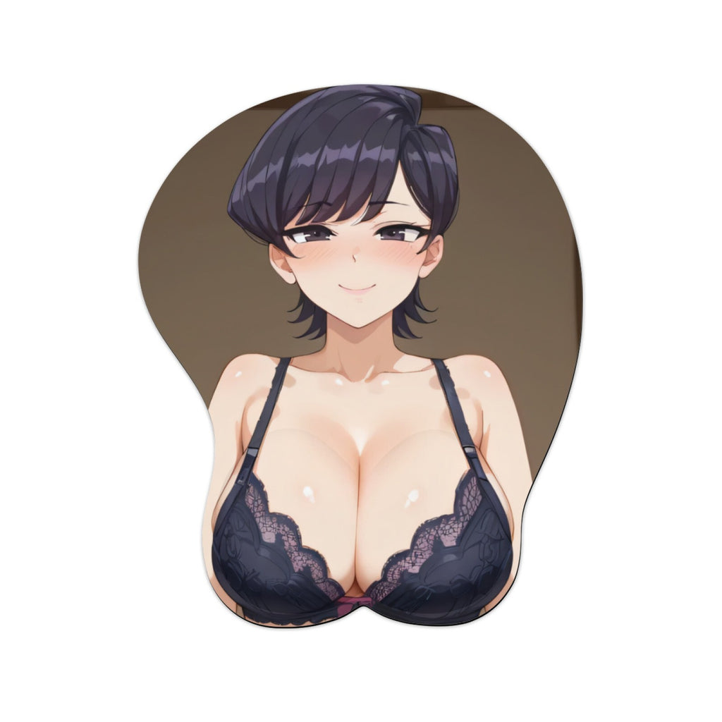 3D oppai Anime MousePad with Wrist Rest by Komi Can't Communicate komi shuuko 01
