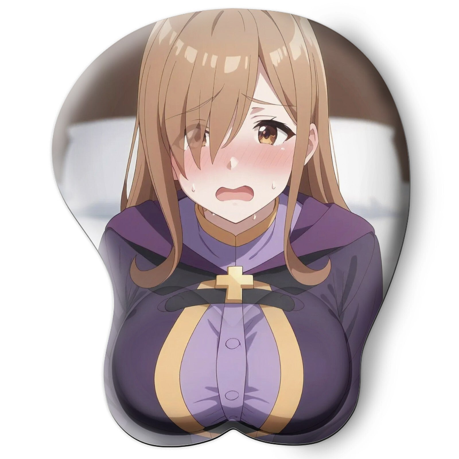 3D oppai Anime Mouse Pad with Wrist Rest by konosuba Wiz #02