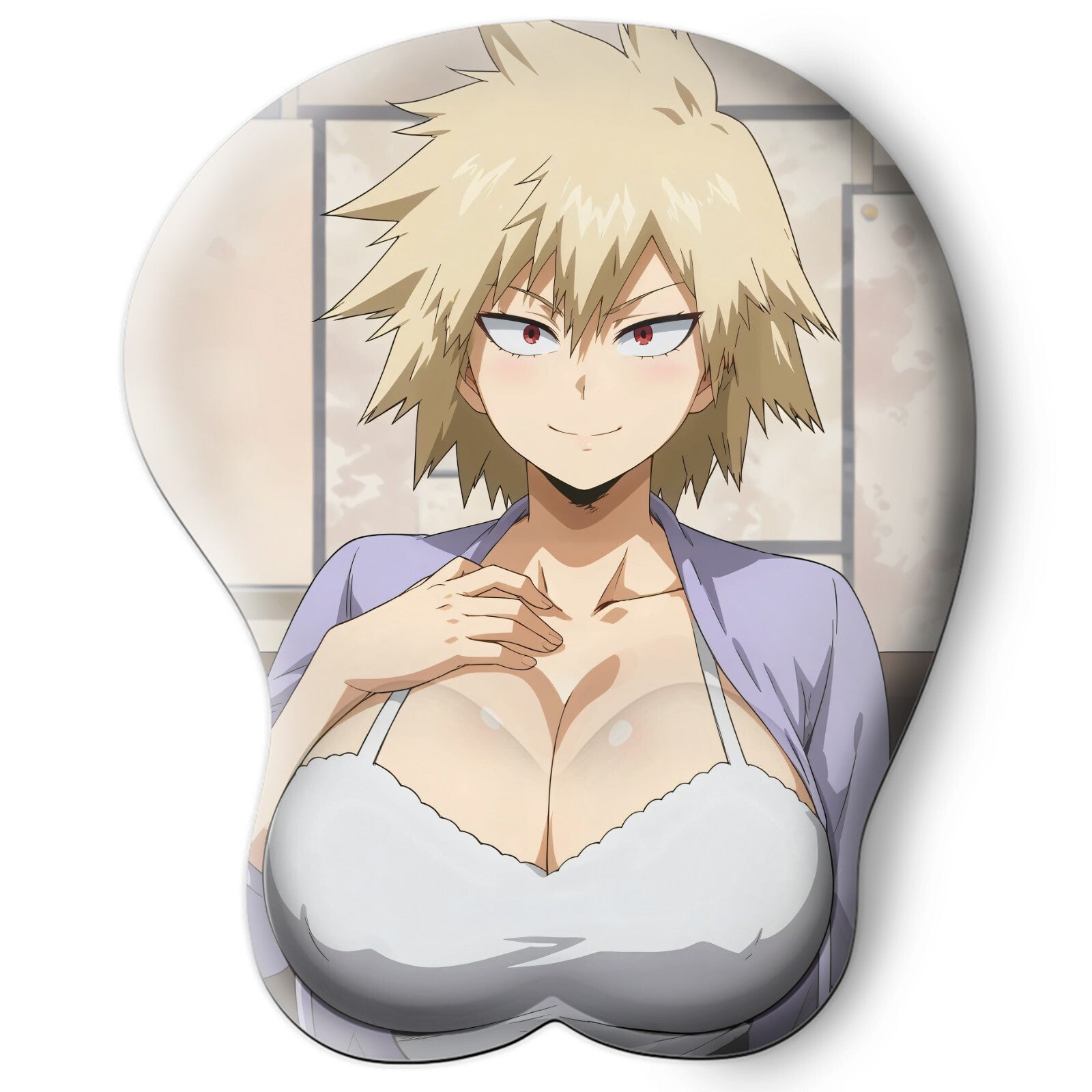 3D oppai Anime Mouse Pad with Wrist Rest by My hero academia Mitsuri bakugou #01