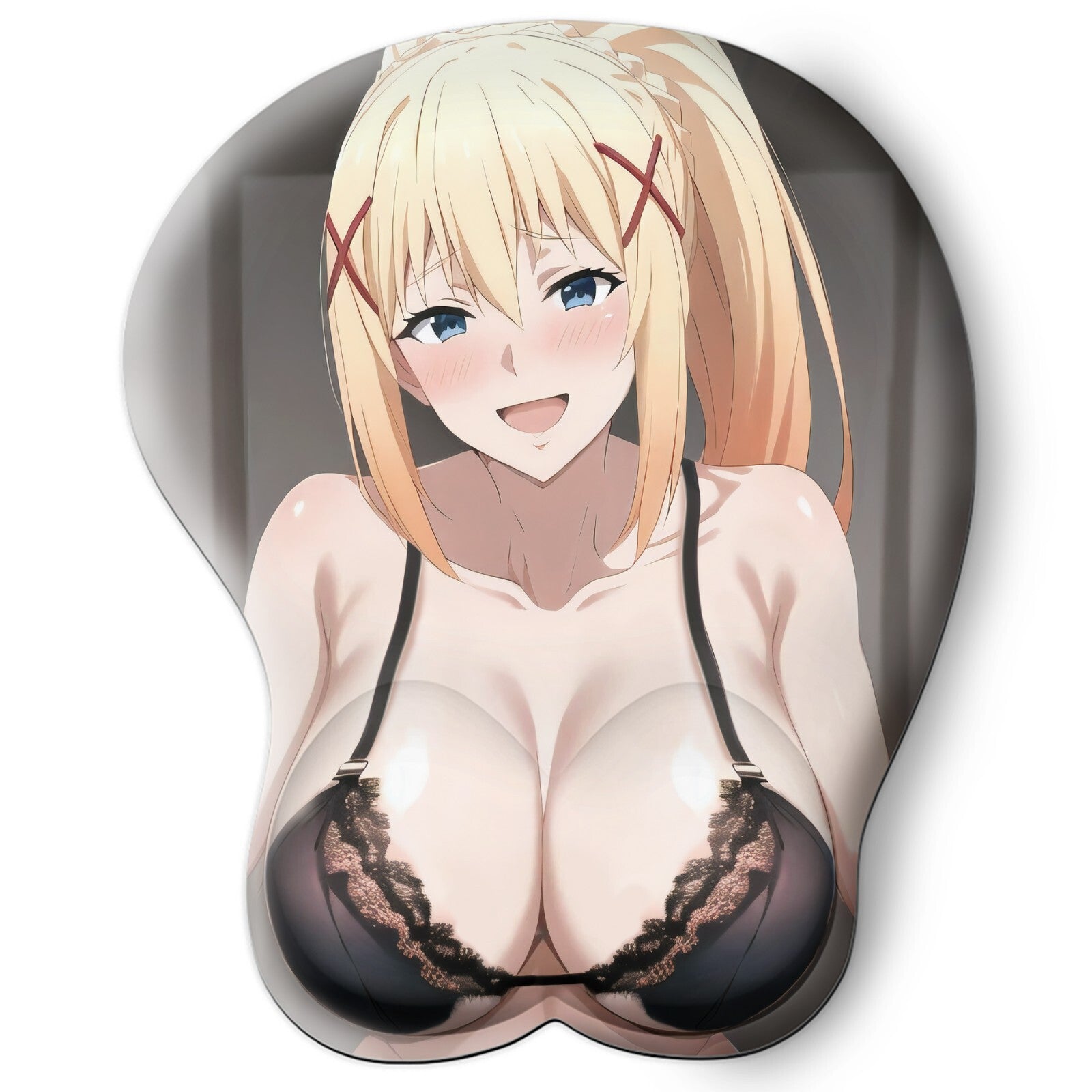 3D oppai Anime Mouse Pad with Wrist Rest by konosuba Darkness #02