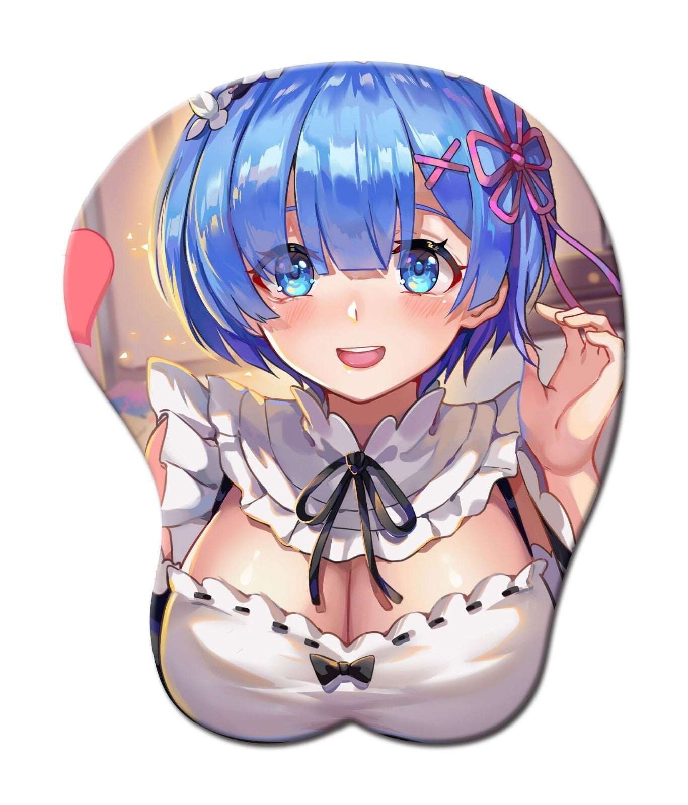 3D Oppai Anime Mouse Pad with Wrist Rest by Rem from Re:zero #02