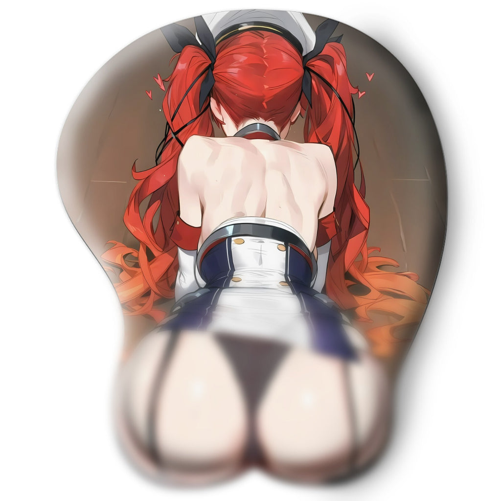3D butt Anime Mouse Pad with Wrist Rest by Azur Lane Honolulu #02