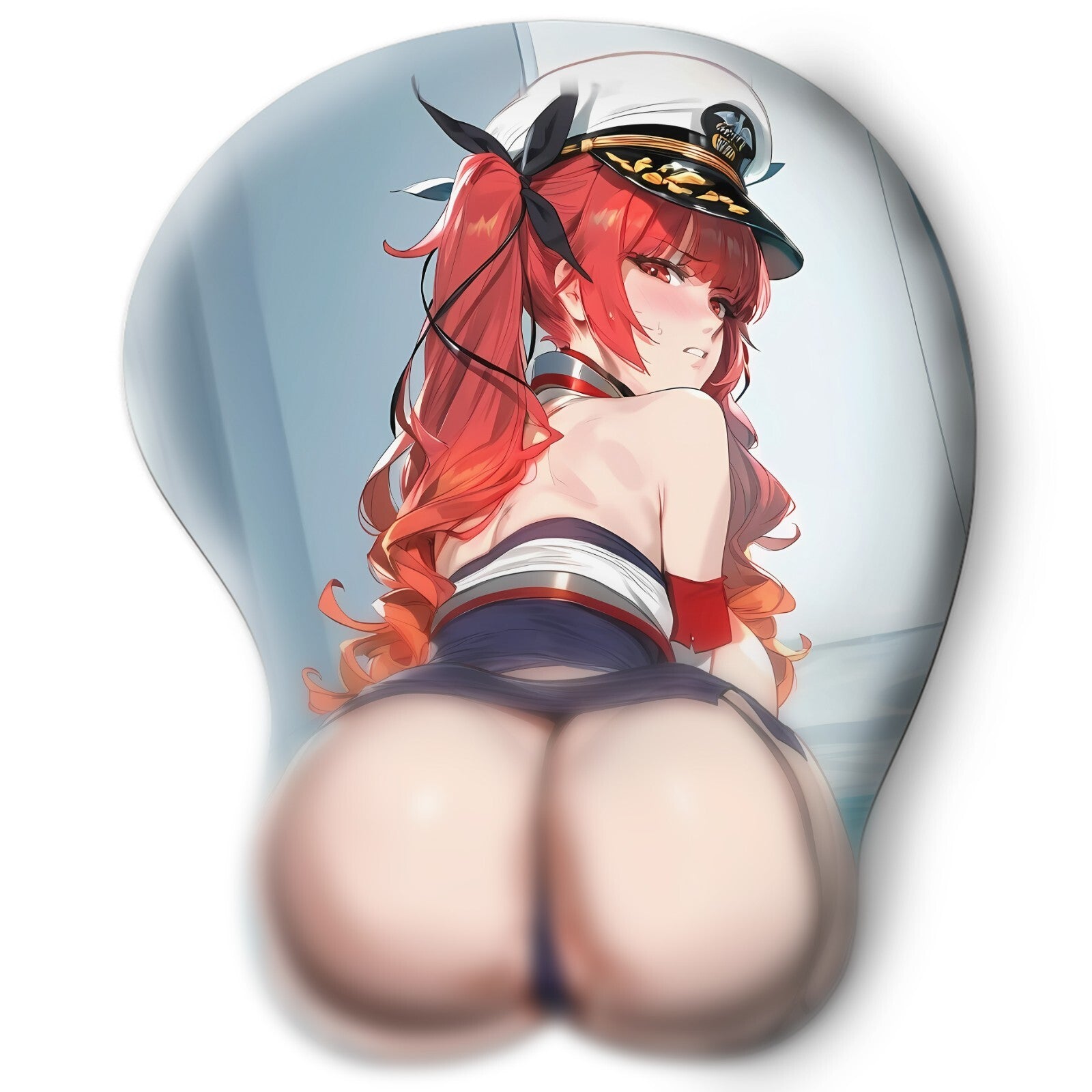 3D butt Anime Mouse Pad with Wrist Rest by Azur Lane Honolulu #02
