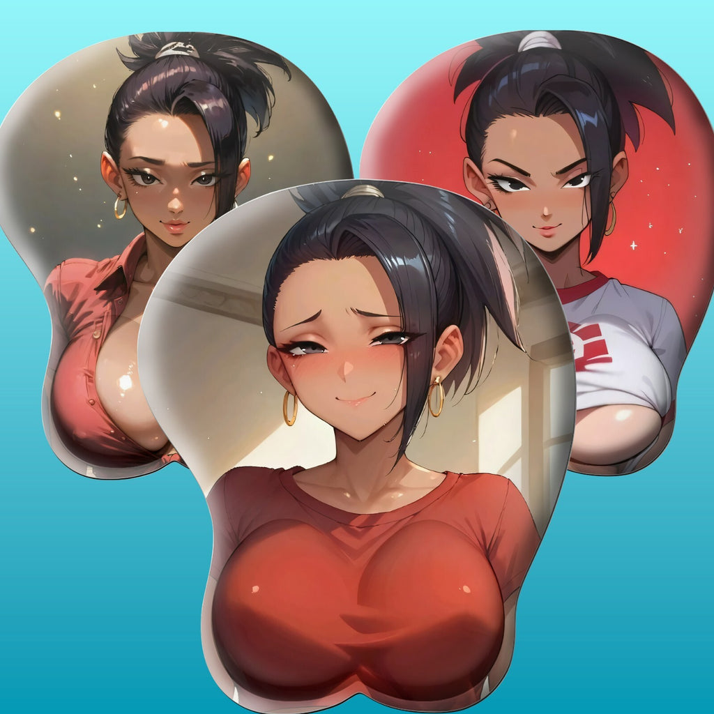 3D Oppai Anime Mouse Pad with Ergonomic Wrist Support XL, New Kale #01