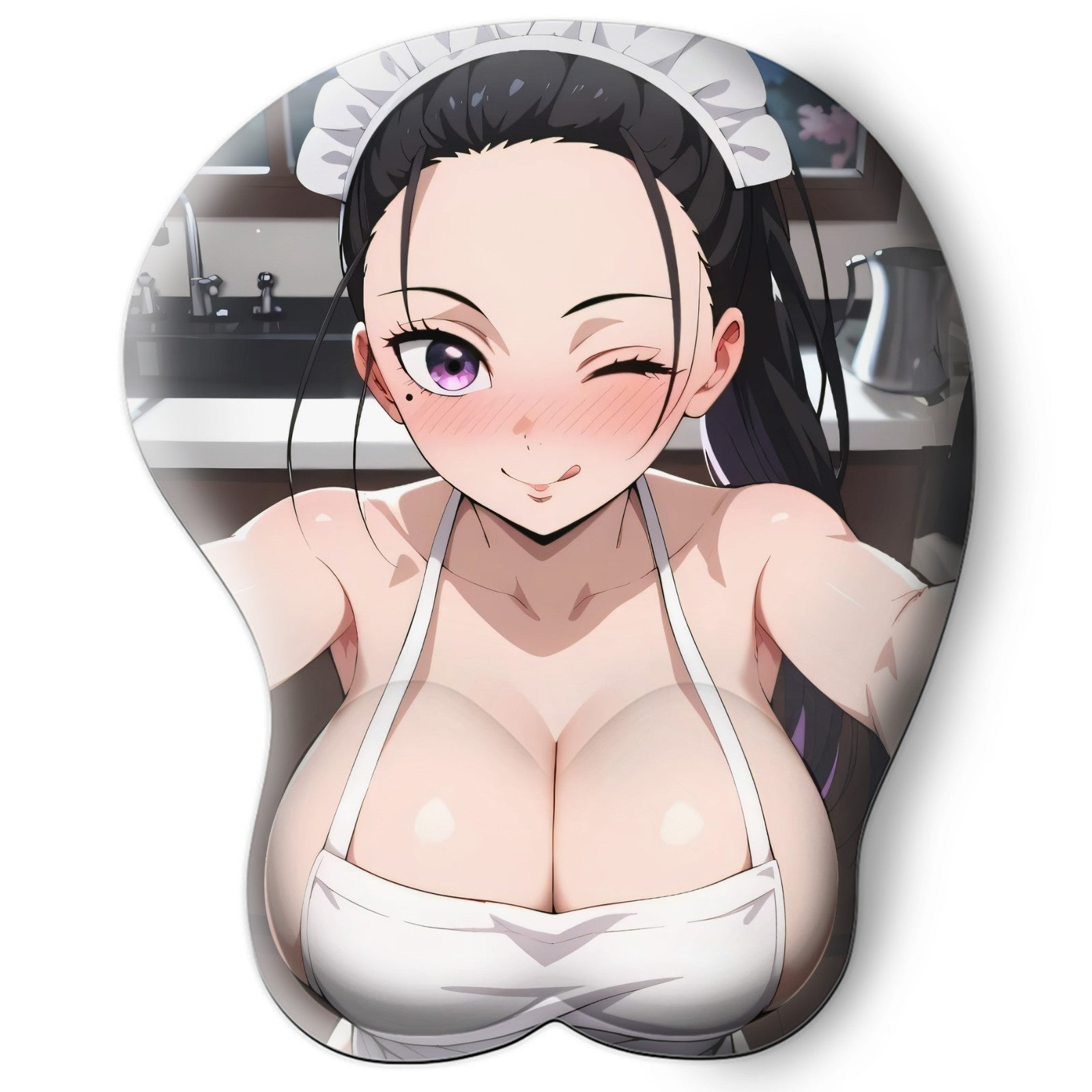 3D oppai Anime MousePad with Wrist Rest by Demon Slayer Hinatsuru #01