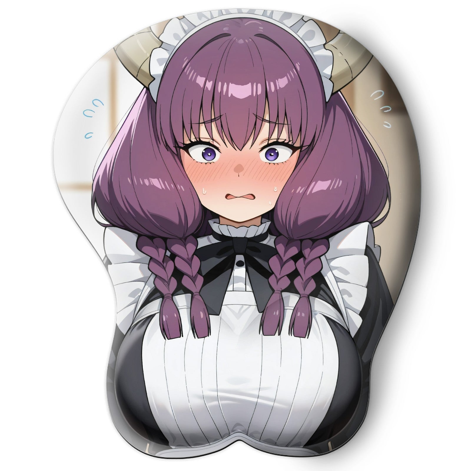 3D oppai Anime Mouse Pad with Wrist Rest by Sousou no Frieren Aura #01